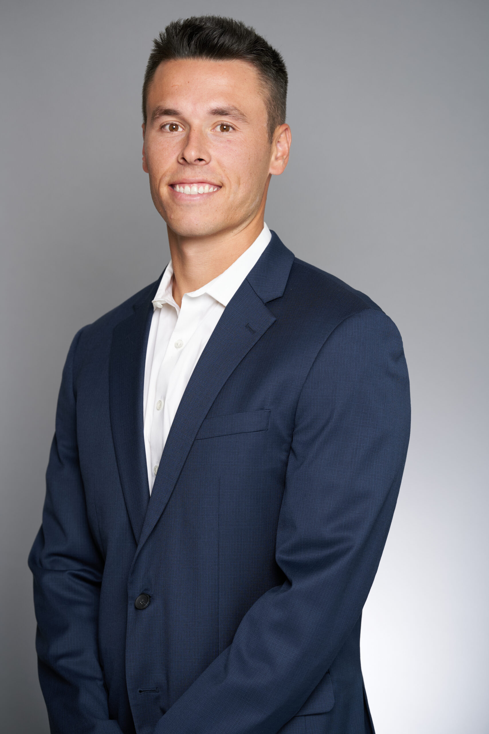 Niko Hereford wearing a suit