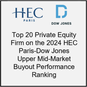 Kinderhook Industries top 20 Private Equity Firm on the 2024 HEC Paris-Dow Jones Mid Market Buyout Performance Ranking
