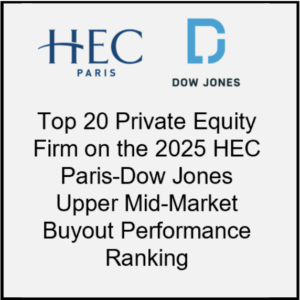 Kinderhook Industries top 20 Private Equity Firm on the 2025 HEC Paris-Dow Jones Mid Market Buyout Performance Ranking